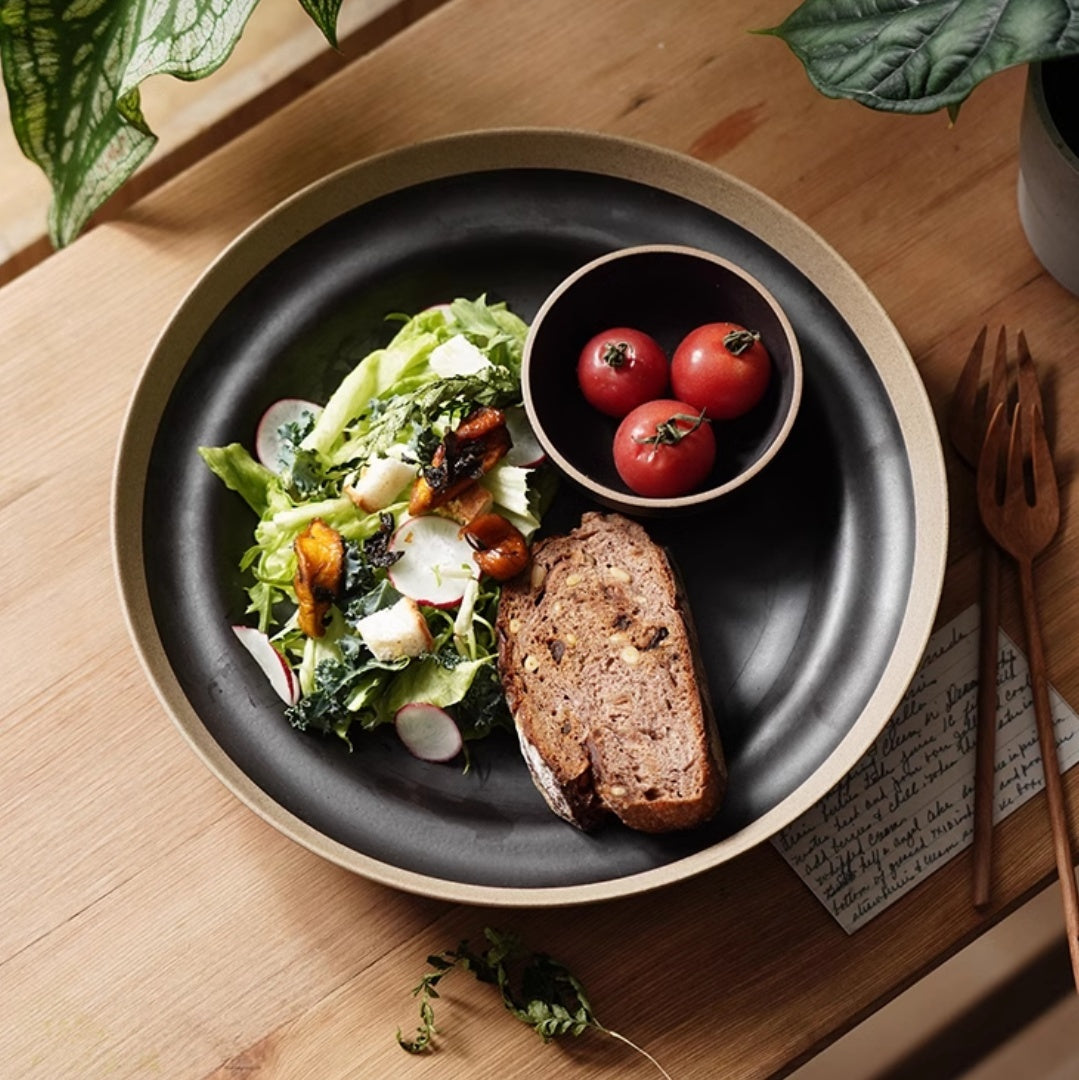 Hand Painted Pottery Deep Plates