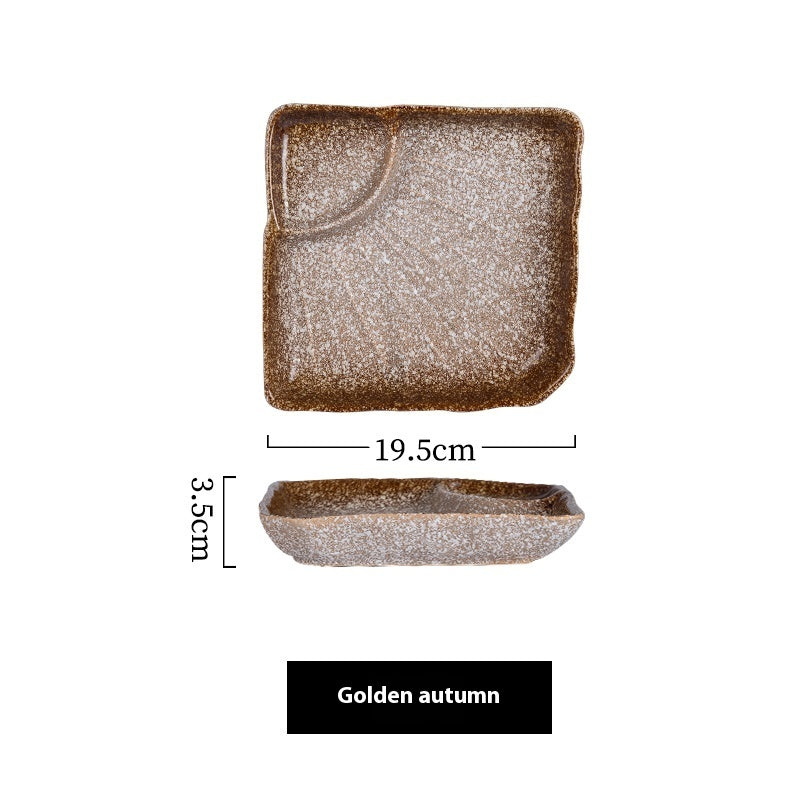 Ceramic Creative Round Square Plate