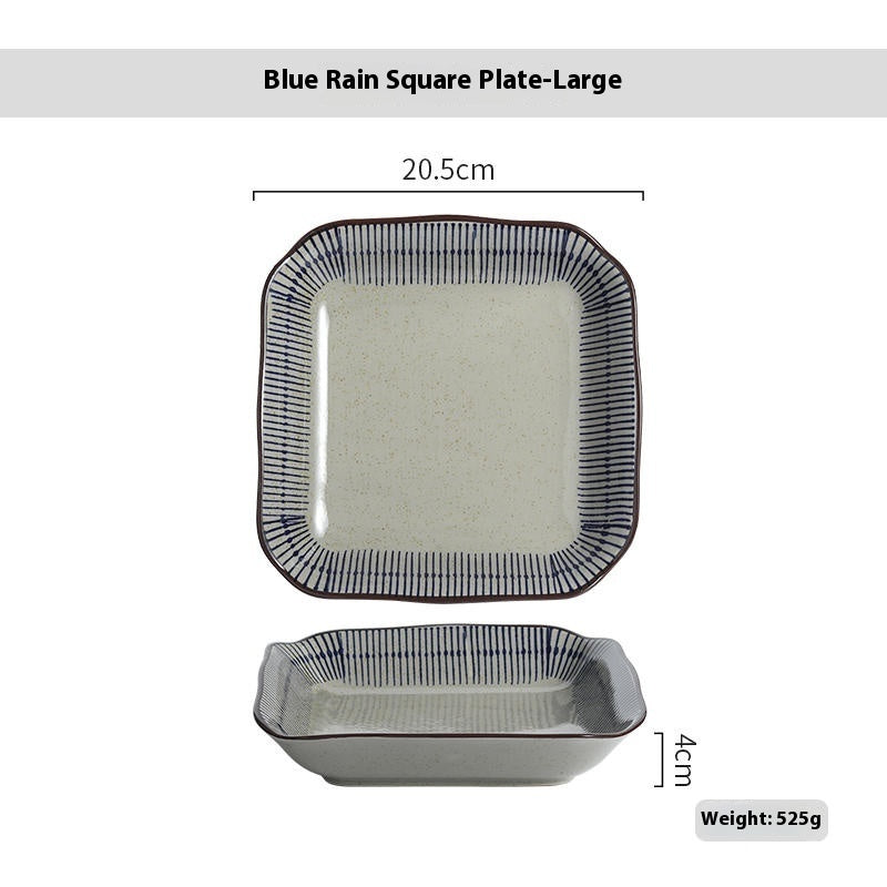 Square Ceramic Creative Dinner Plate