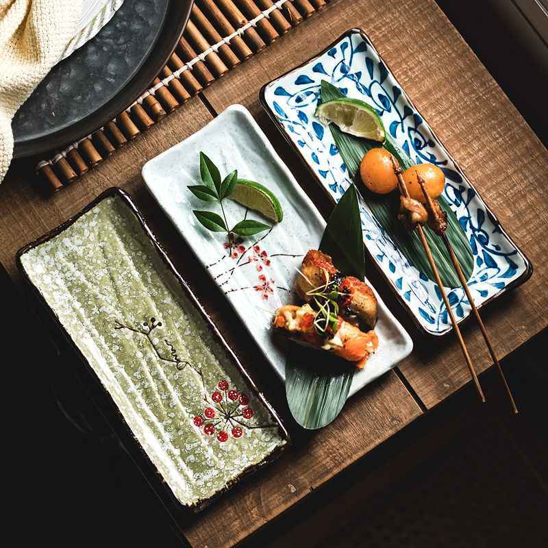 Rectangular Sushi Ceramic Plate
