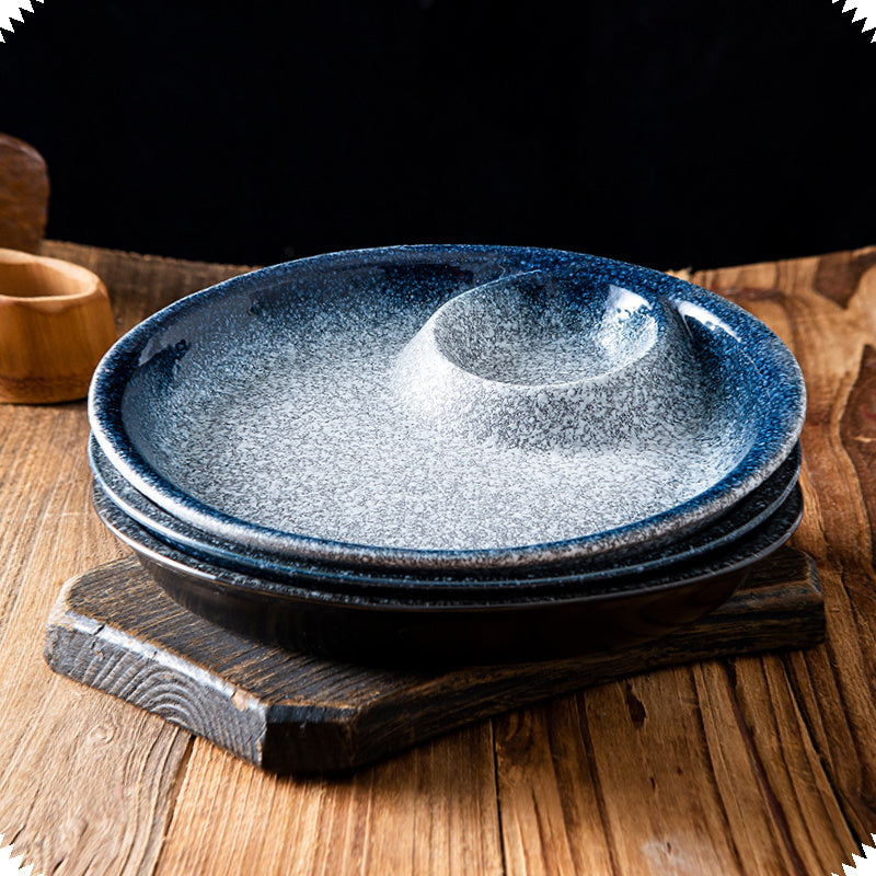 Ceramic Creative Round Square Plate