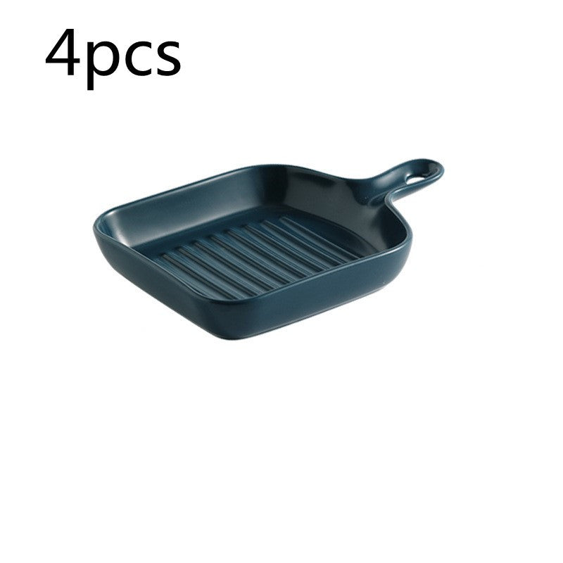 Handle Ceramic plate