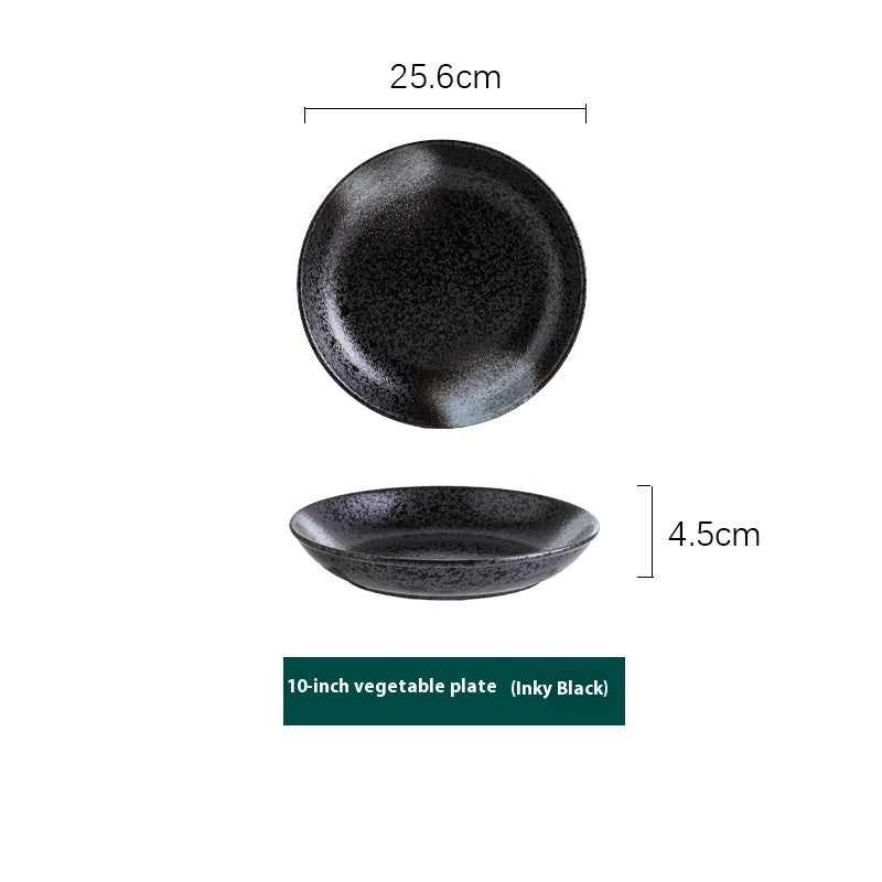 Retro Domestic Underglaze Porcelain Dinner Plate