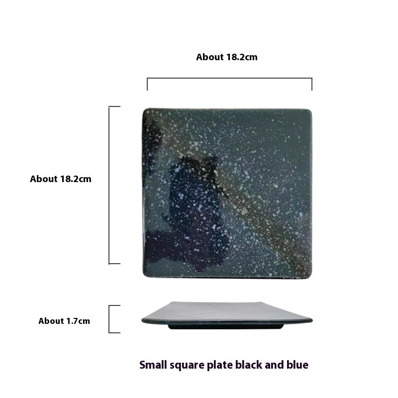 Square Colored Ceramic Plate