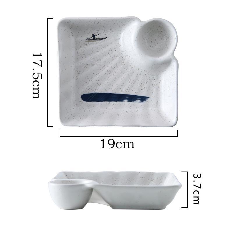 Creative Japanese  Ceramic Shaped Plate