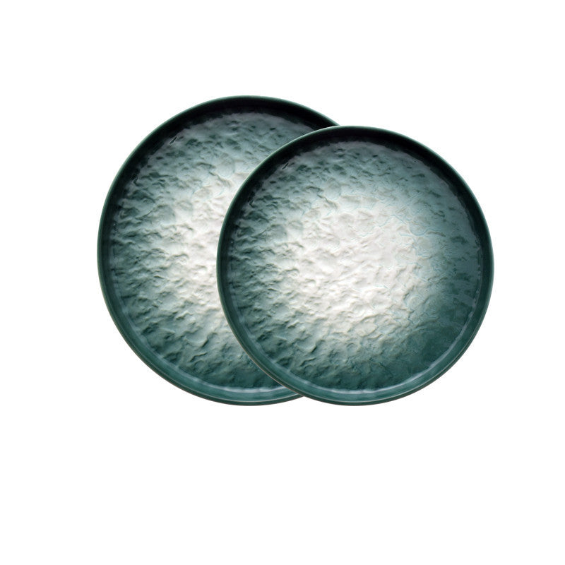 Stone Pattern Western Round Home Plate