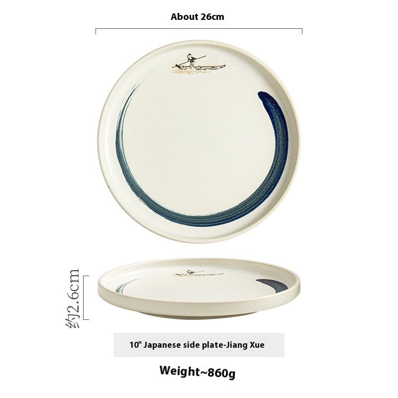 Ceramic Western Cuisine Plate Household Steak Plate