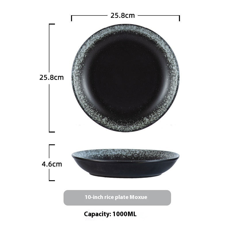 Household Ceramic Round Dinner Plate Small Plate