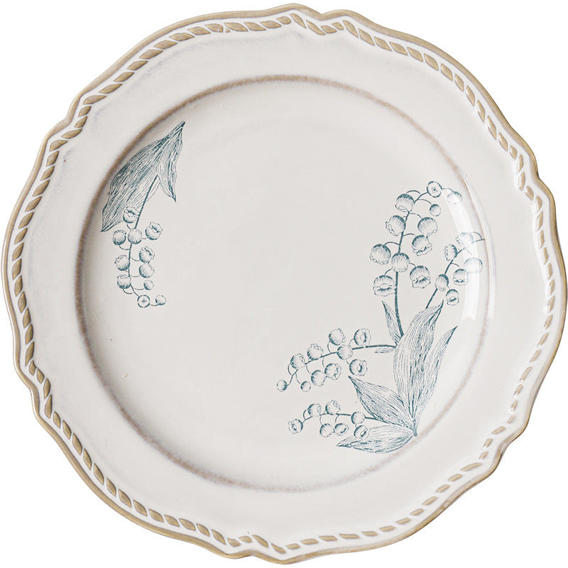 Ceramic Retro Round Plate