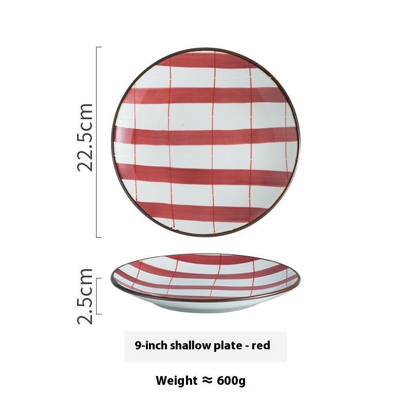 Creative Ceramic Round Household Plate