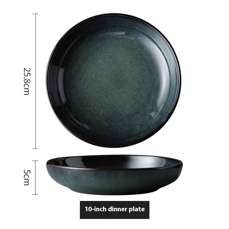 Creative Retro Style Ceramic Plate Bowl