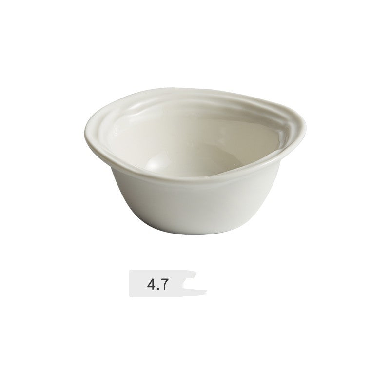 White Plate Ceramic Tableware