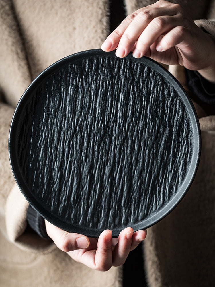 Stone Pattern Ceramic Flat Plate