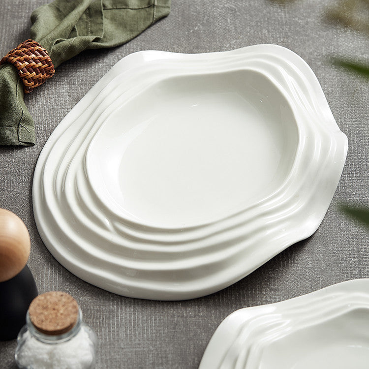 White Plate Ceramic Tableware