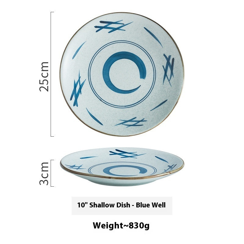 Creative Ceramic Round Household Plate