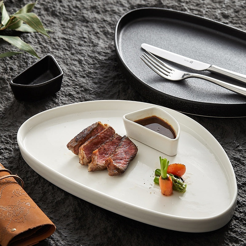 Ceramic Round Triangle Plate