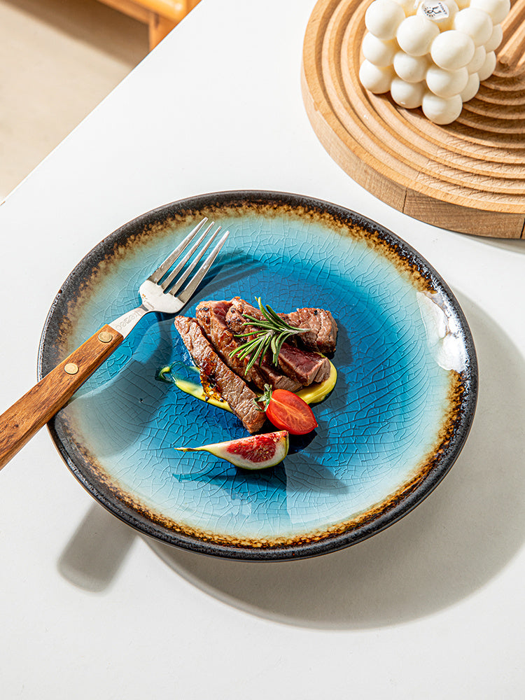 Ceramic Colorful Round Plate