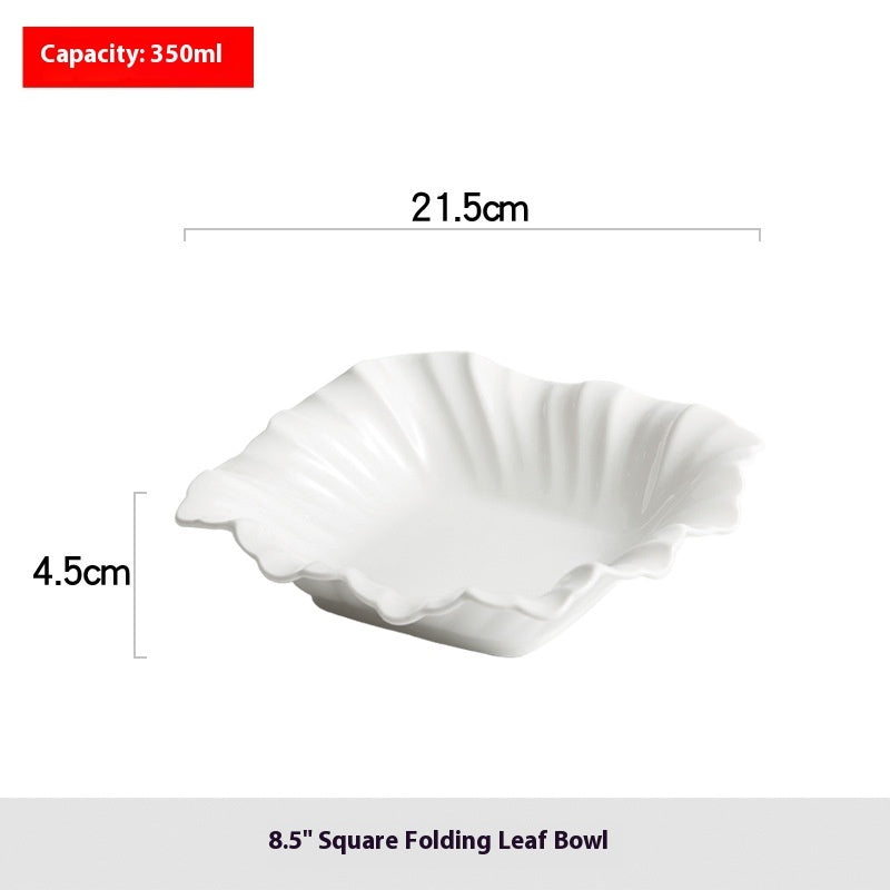 Square Bowl Plate Fruit Salad Bowl