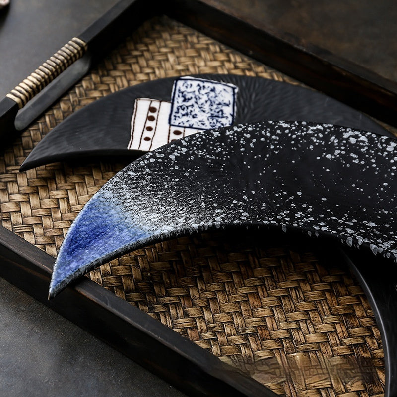 Creative Retro Ceramic Moon Art Plate