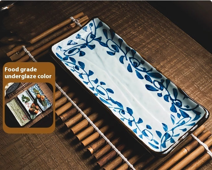Rectangular Sushi Ceramic Plate