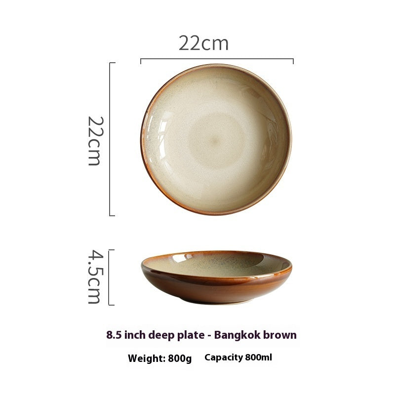 Homemade Underglaze Creative Plate