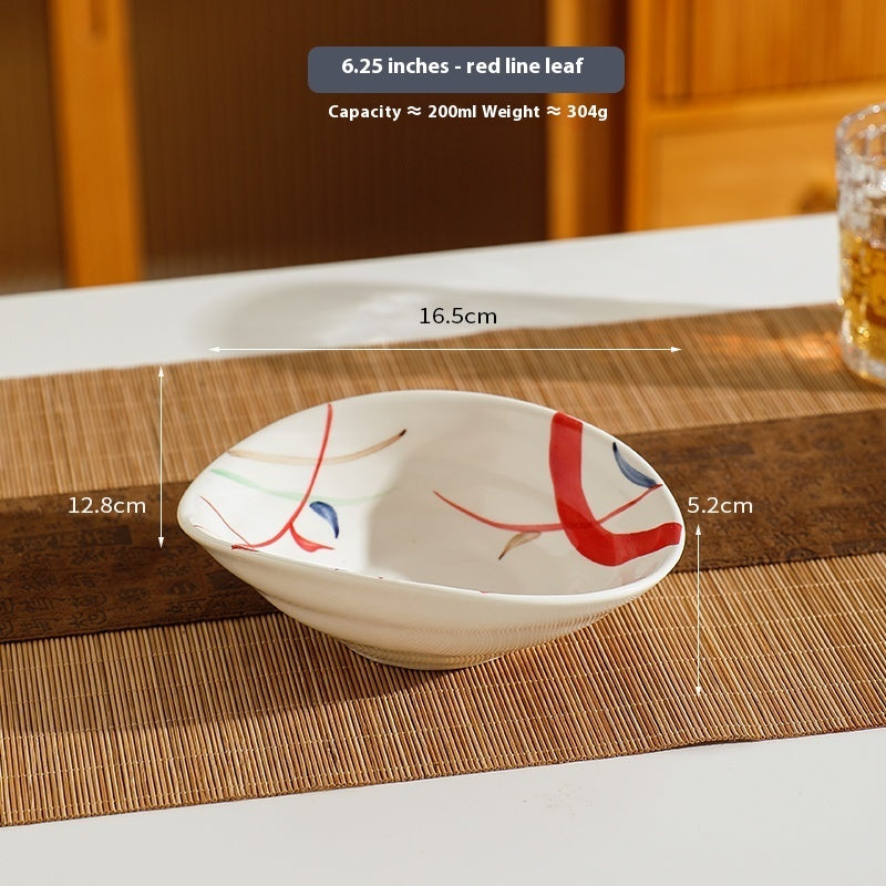 Retro Breakfast Ceramic Deep Plate