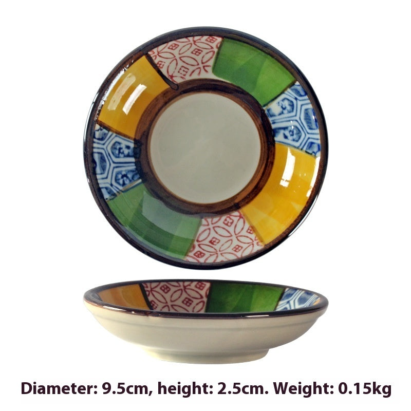 Simple Style Round Ceramic Plate