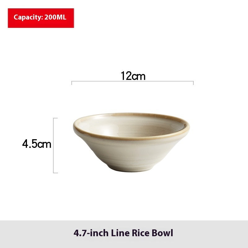 Household Minimalist Ceramic Bowl Plate