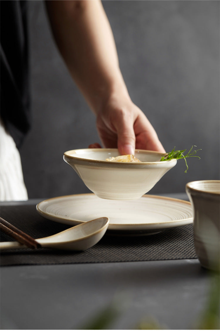 Household Minimalist Ceramic Bowl Plate