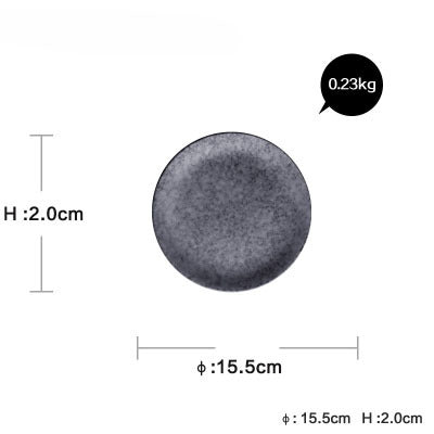 Ceramic Creative Black Plate