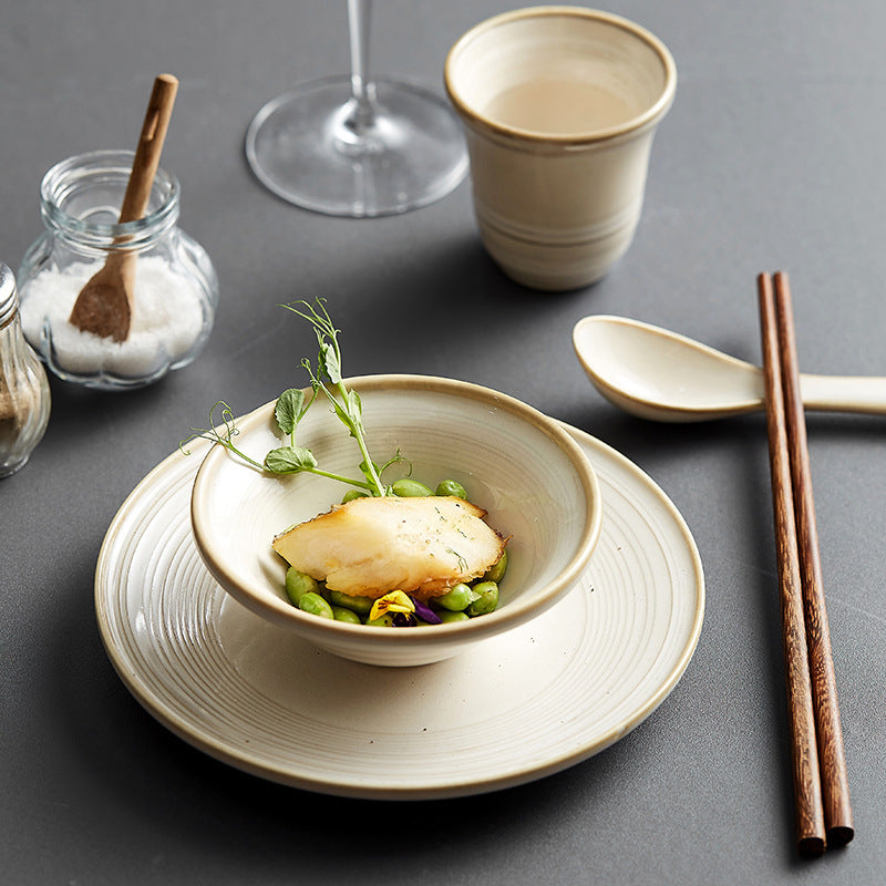 Household Minimalist Ceramic Bowl Plate