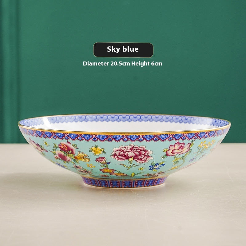 Classic Deep Ceramic Soup Plate