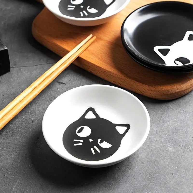 Household Cartoon Cat Ceramic Plate
