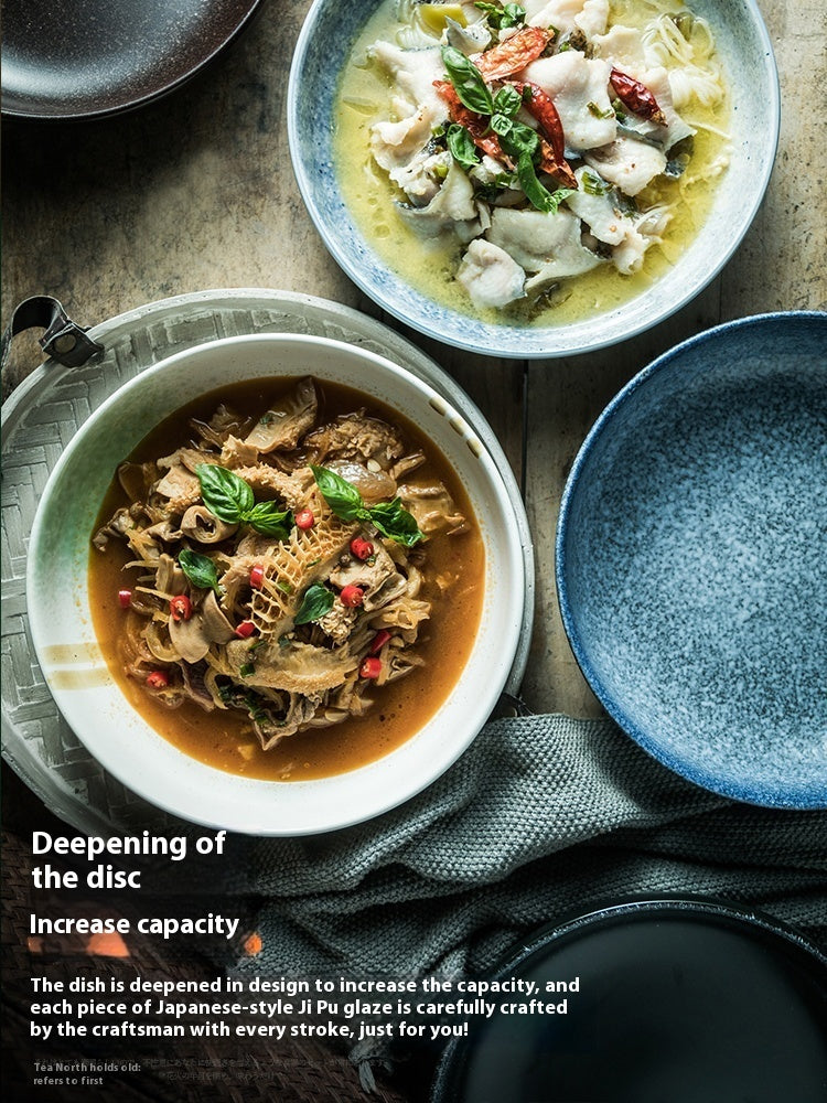 Household Ceramic Soup Western Cuisine Plate