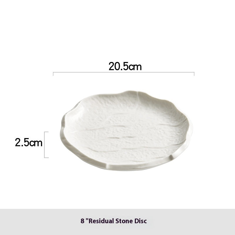 Creative White Household Ceramic Dishes