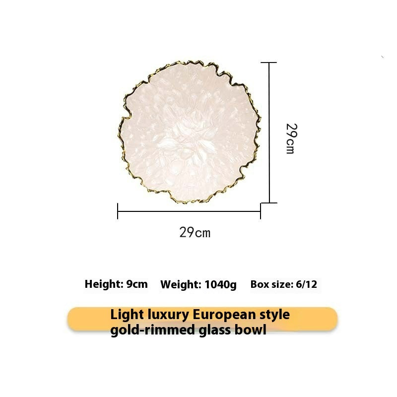 Nordic Style Golden Edge Maize Leaf Plate