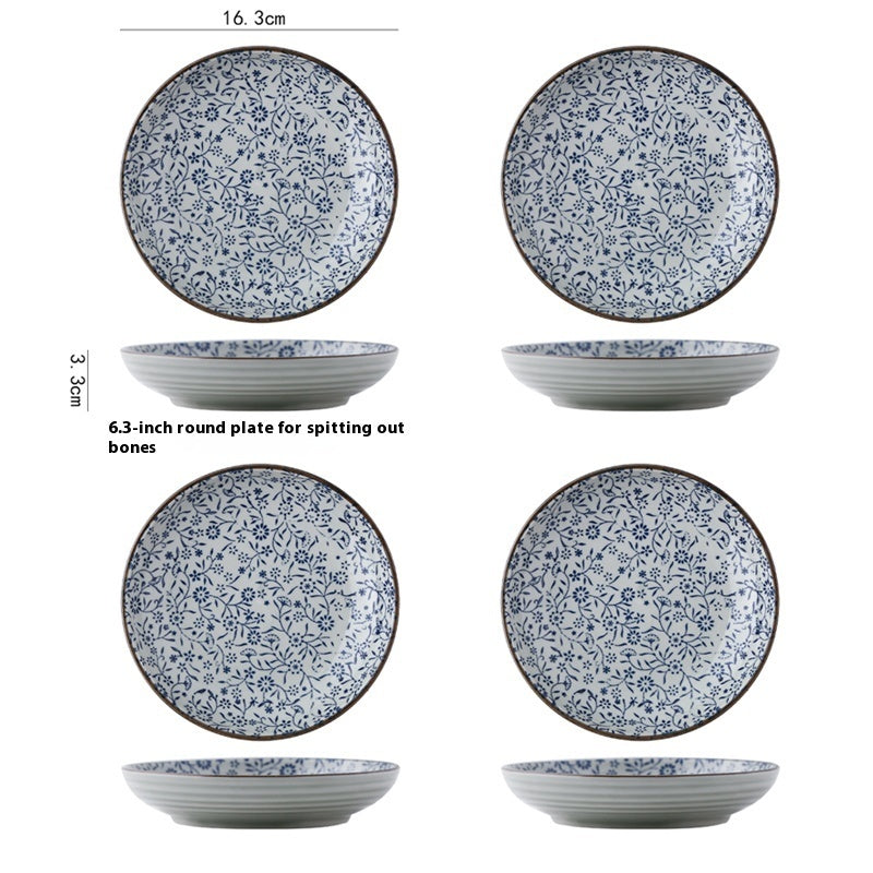 Table Top Underglaze Porcelain Plate