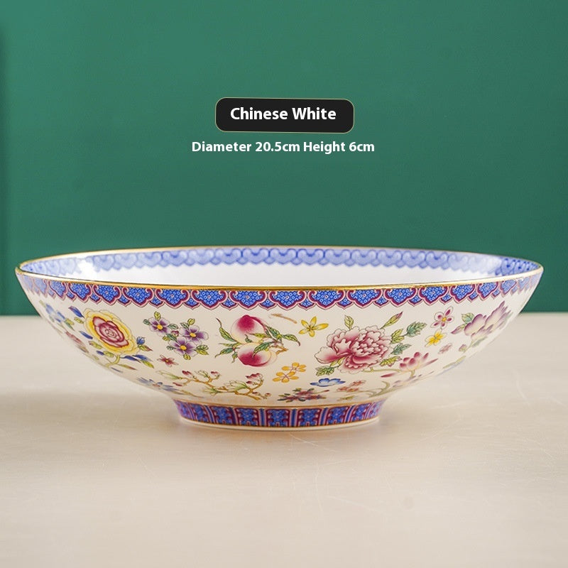 Classic Deep Ceramic Soup Plate