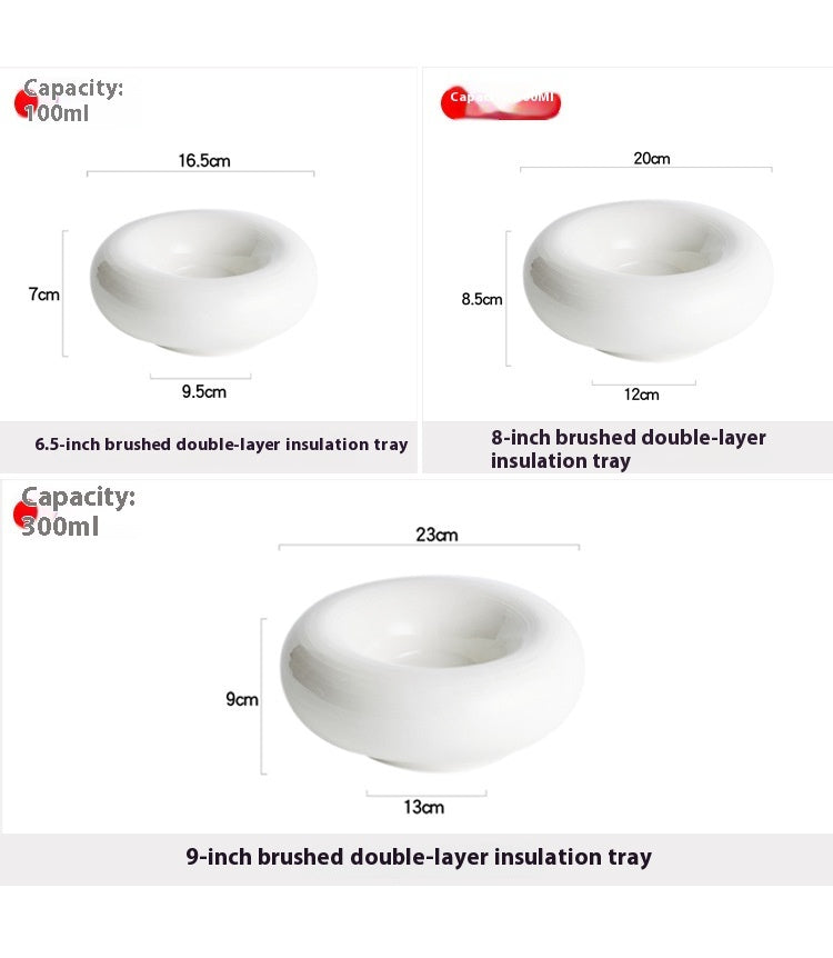 Creative Restaurant Ceramic Insulation Plate