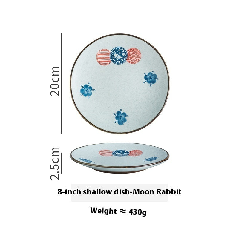 Creative Ceramic Round Household Plate