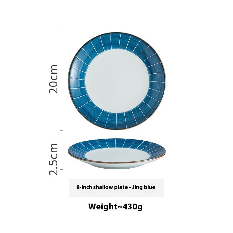 Creative Ceramic Round Household Plate