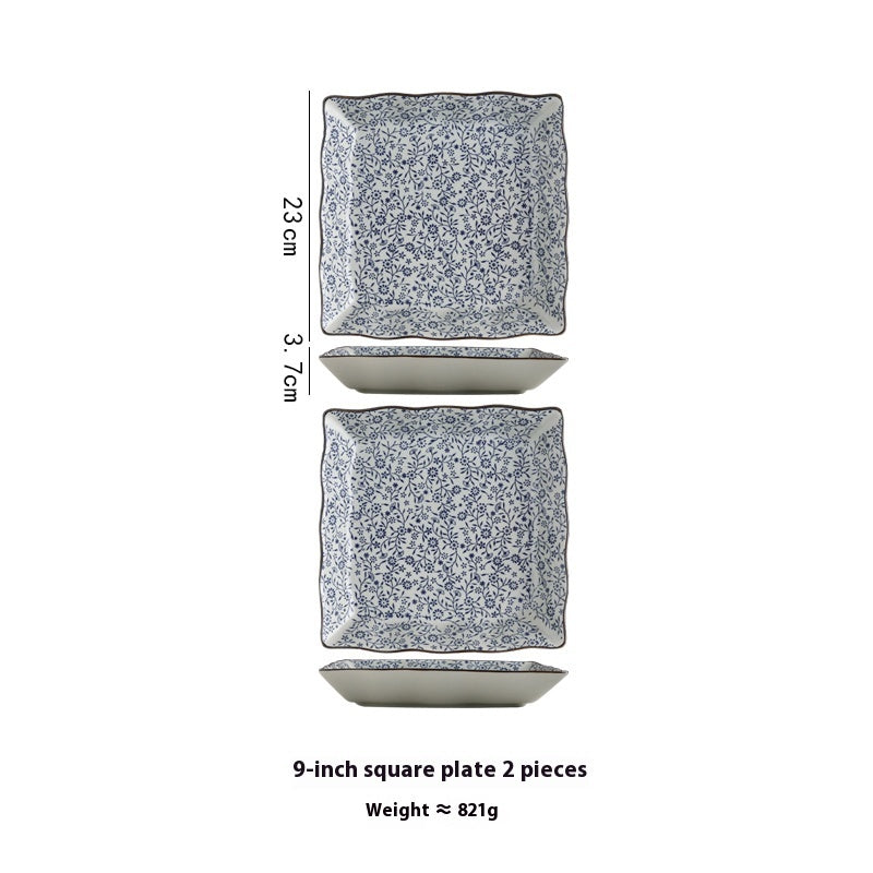 Deep Square Ceramic Plate