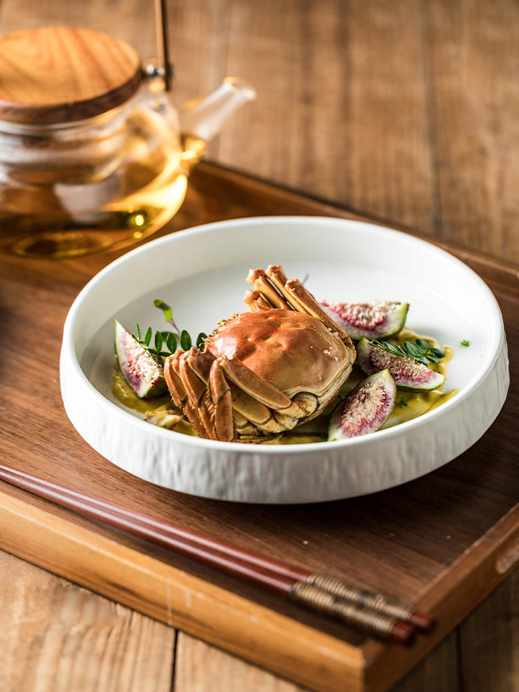 Household Creative Round Ceramic Plate