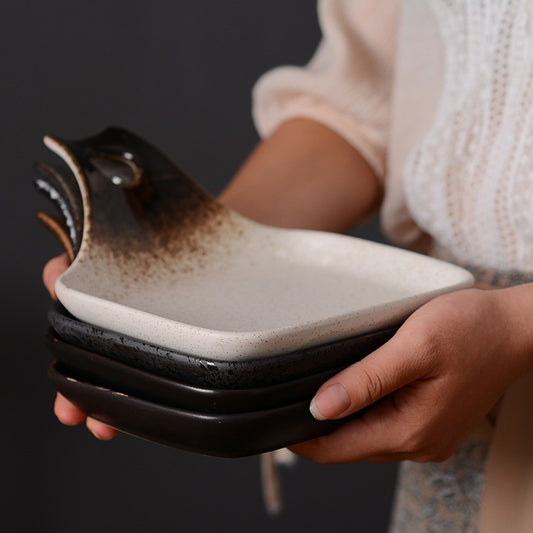 Irregular Shape Ceramic Tableware Plate