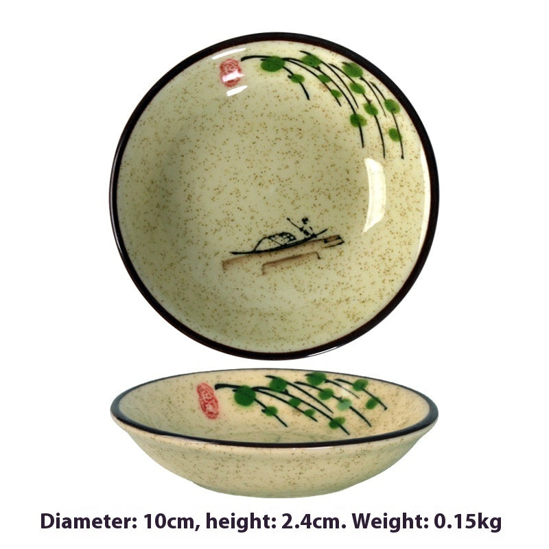 Simple Style Round Ceramic Plate