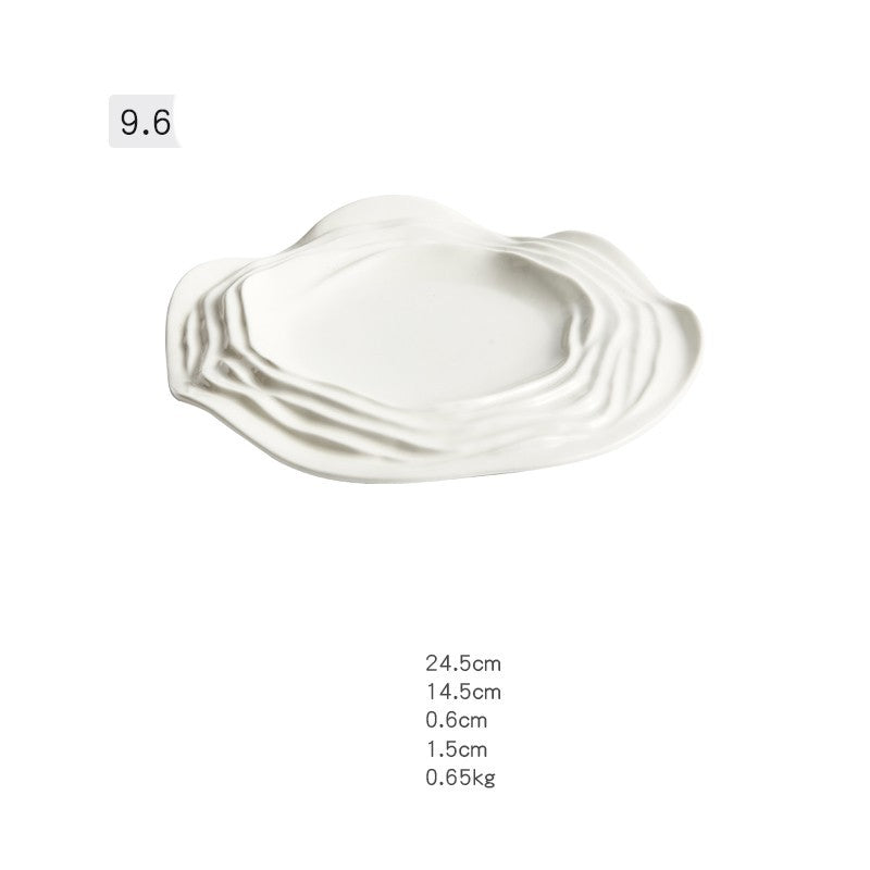 White Plate Ceramic Tableware