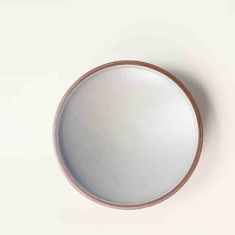 Retro Handmade Household Ceramic Plate