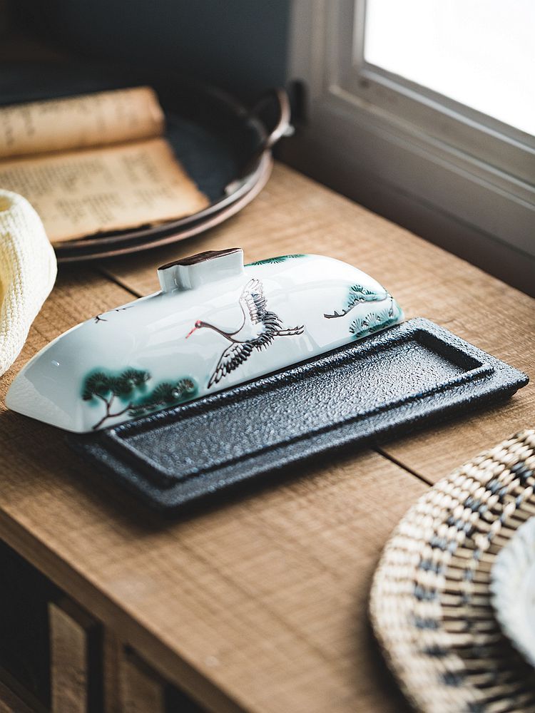 Ceramic Rectangular Bird Plate