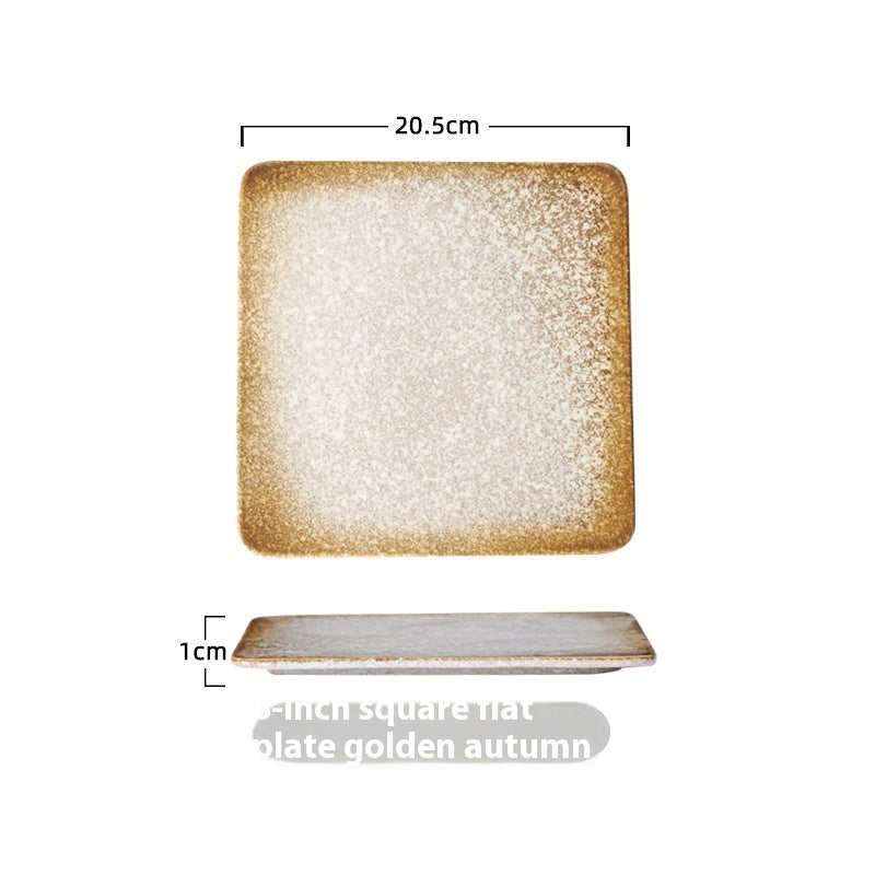 Ceramic Tableware Square Plate Dish