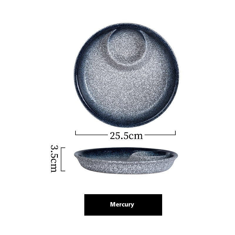 Ceramic Creative Round Square Plate